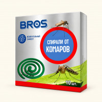 Bros (БРОС) Спирали от комаров с подставкой 10шт/упак
